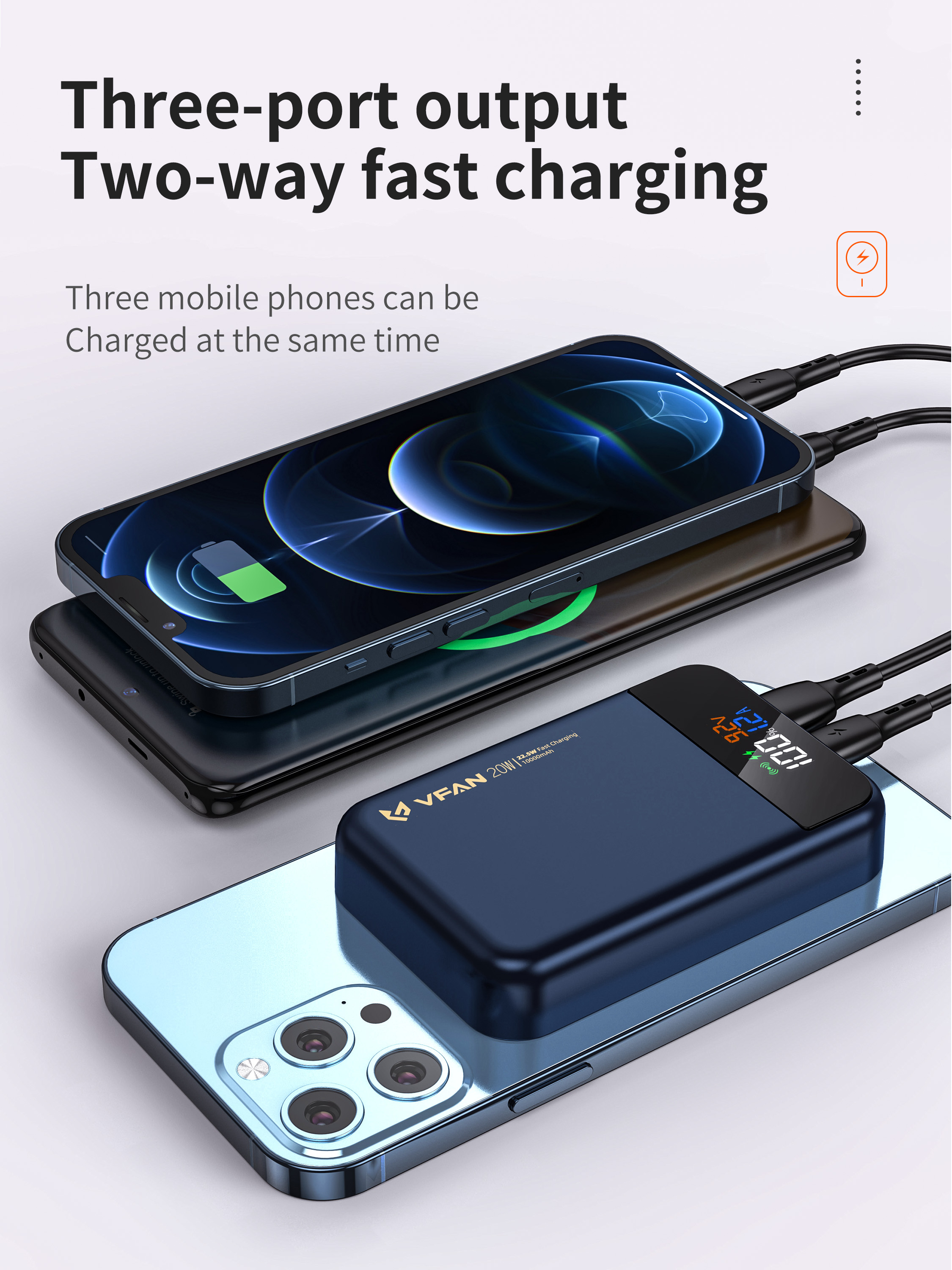 F13 10000MAh magsafe magnetic charger22.5W+20W PD