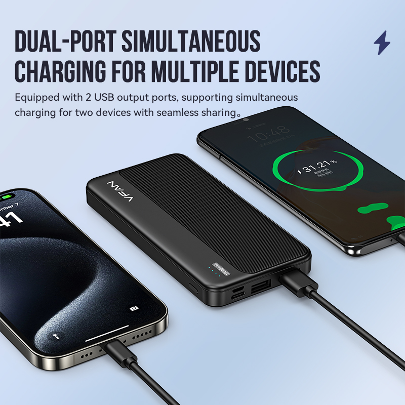 K105 10000mah Dual USB ultra-thin