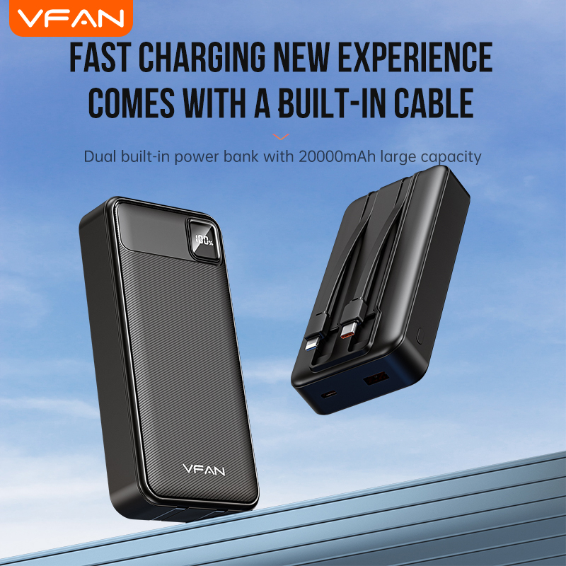 F25 20000MAh 2 wire 22.5W Power Bank