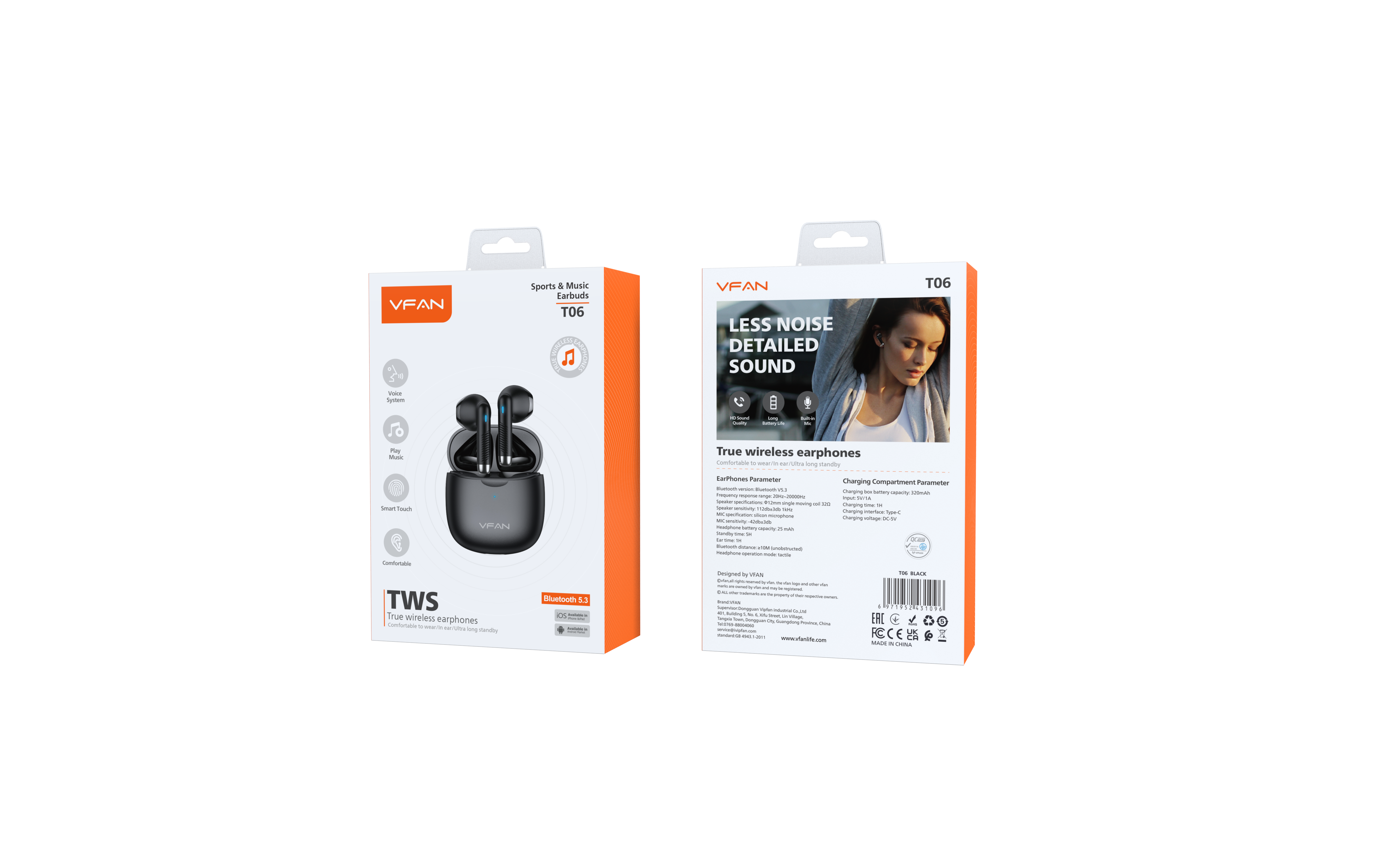T06 TWS5.0 wireless bluetooth headset